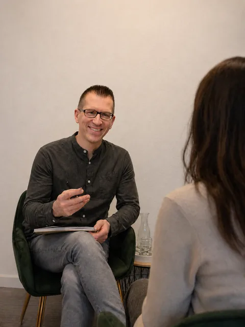 Tobias Falkenroth im Coaching-Gespräch