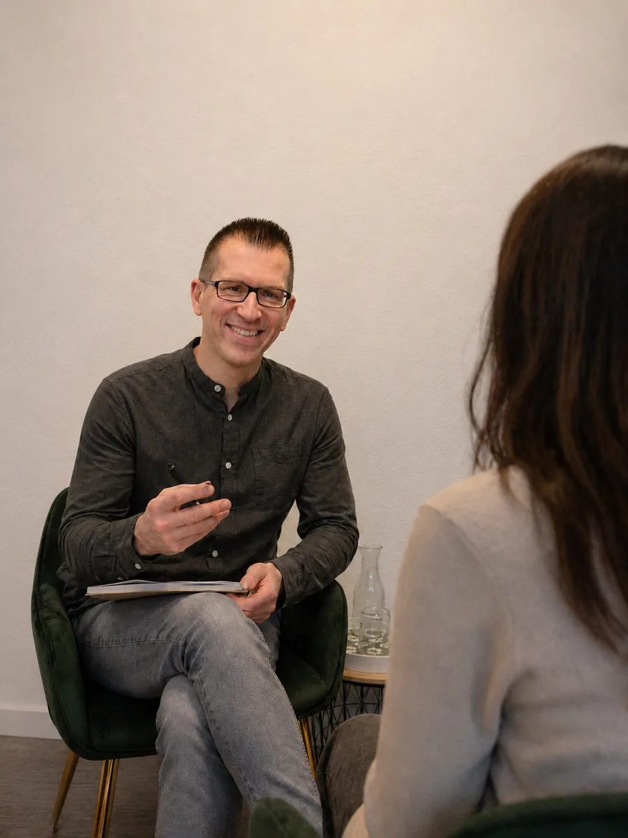 Tobias Falkenroth im Coaching-Gespräch